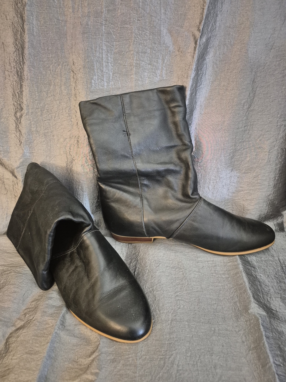 Dexter Classic Vintage Black Leather Mid-Calf Women’s Boots